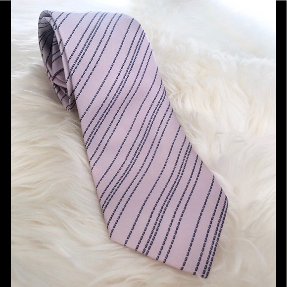 Hermes Pink Silk Tie